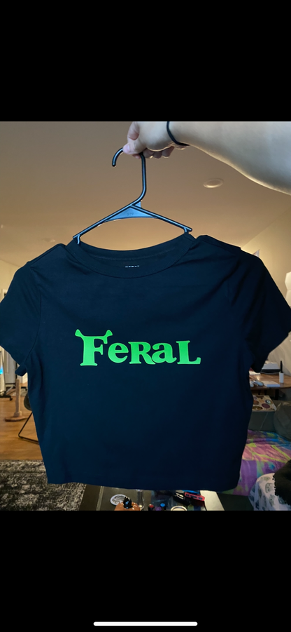 Medium Feral crop top RTS