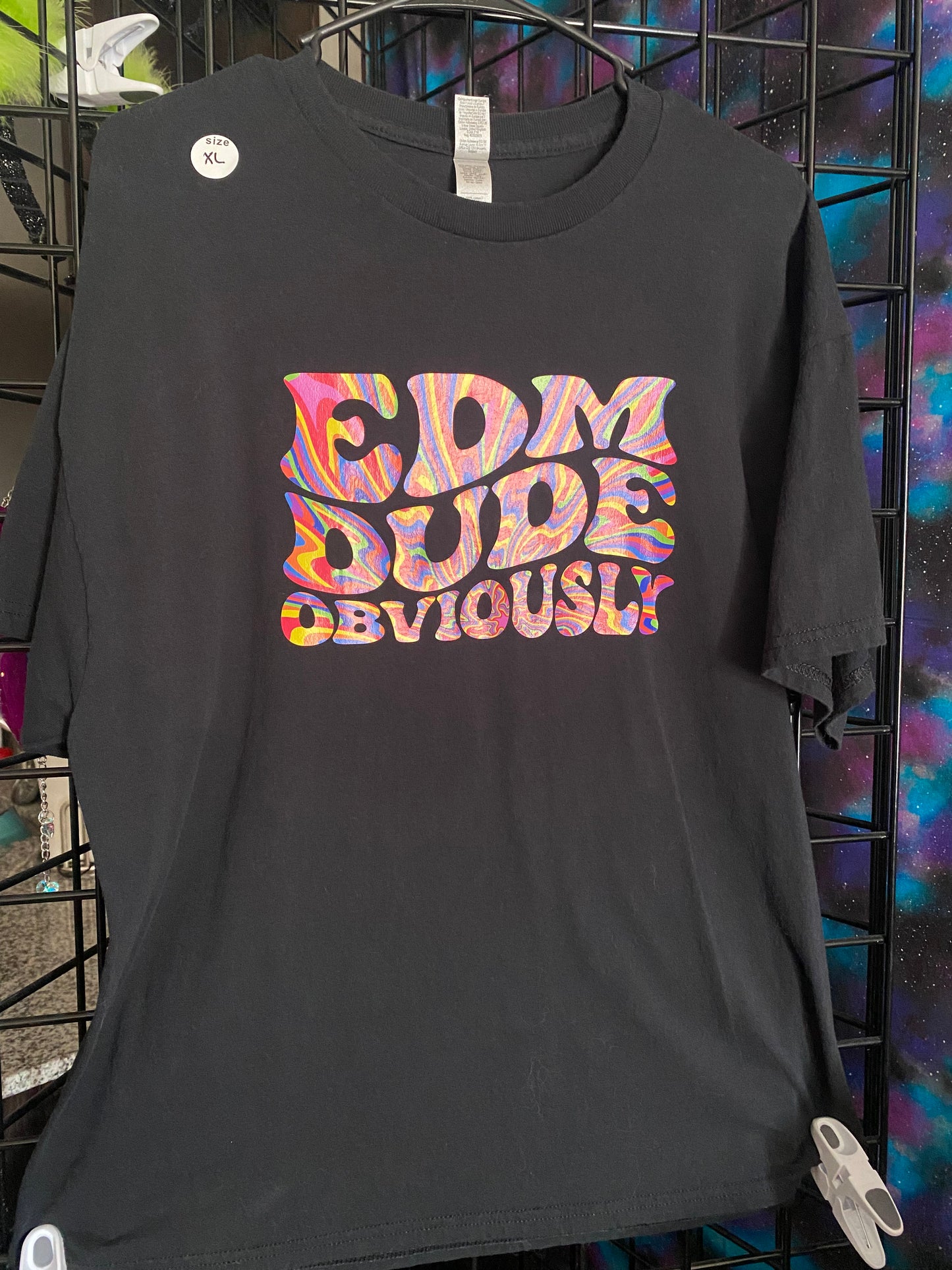 XL EDM Dude Obvi tshirt RTS