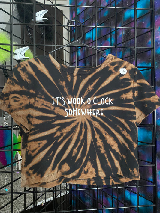 XL Wook O’Clock crop top RTS