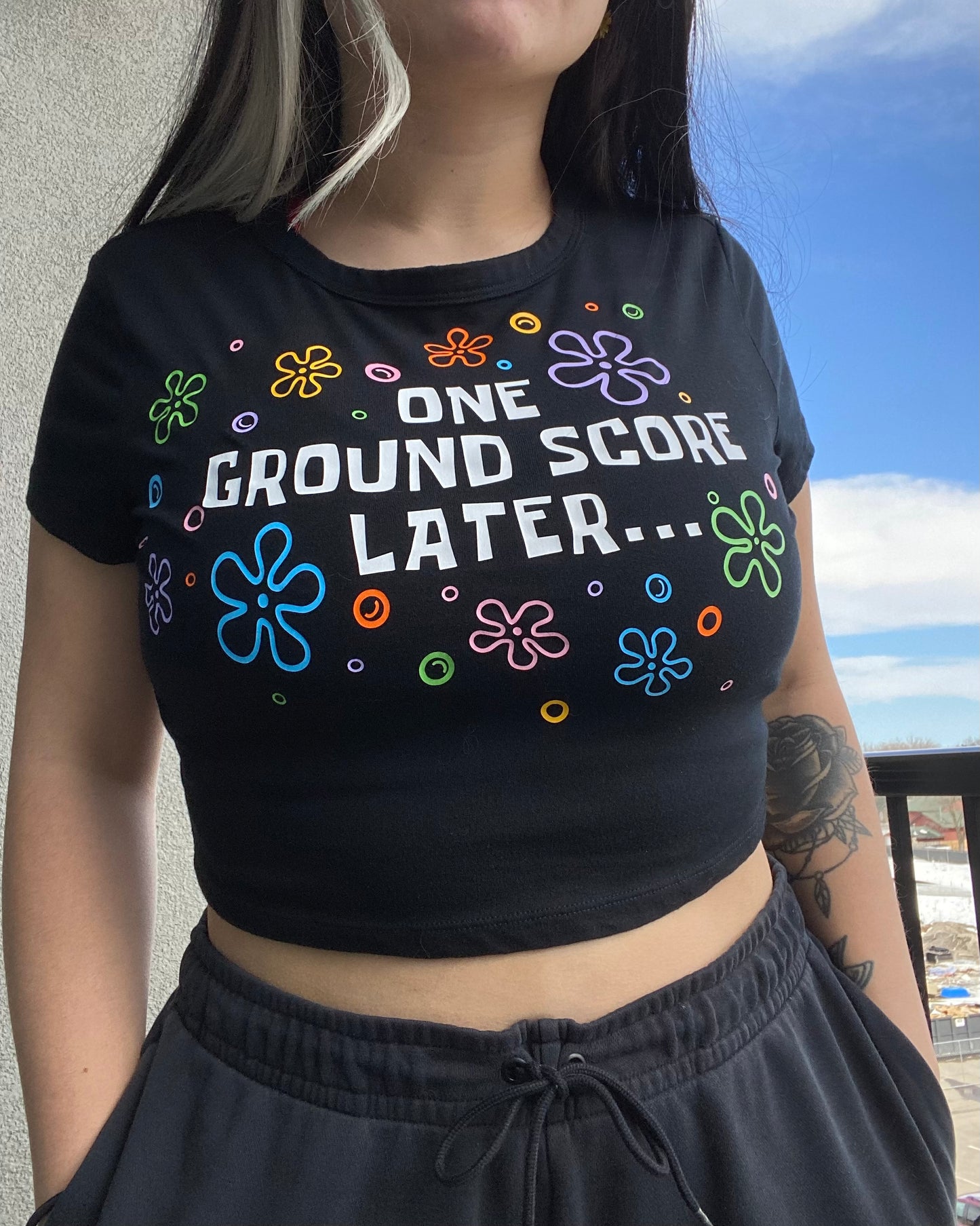 One Ground Score Later... Crop Top MTO